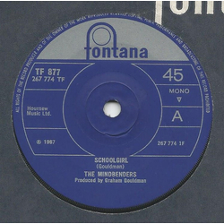 The Mindbenders Schoolgirl Vinyl 7" USED