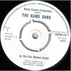 The Carl Wynton Sound The Rams Song Vinyl 7" USED