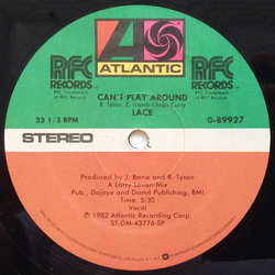 Lace Can't Play Around Vinyl 12" USED