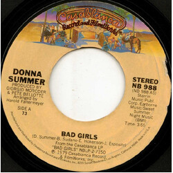 Donna Summer Bad Girls USED VINYL 7INCH 45 RPM SINGLE