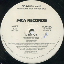 Big Daddy Kane In The PJ's / Show & Prove Vinyl 12" USED