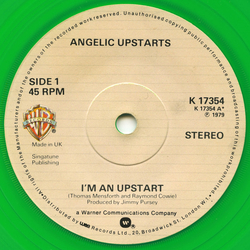 Angelic Upstarts I'm An Upstart Vinyl 7" USED