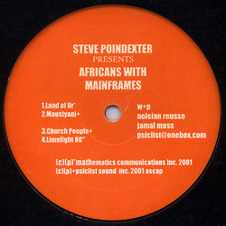 Steve Poindexter / Africans With Mainframes Untitled Vinyl 12" USED