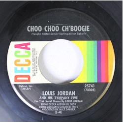 Louis Jordan And His Tympany Five Choo Choo Ch'Boogie / Run Joe Vinyl 7" USED