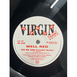 Well Red Yes We Can Vinyl 12" USED