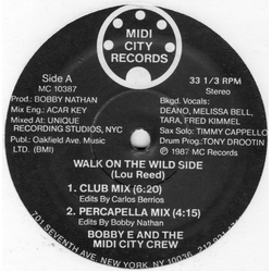 Bobby E And The Midi City Crew Walk On The Wild Side Vinyl 12" USED