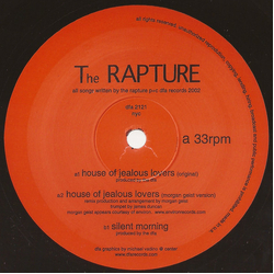 The Rapture House Of Jealous Lovers Vinyl 12" USED