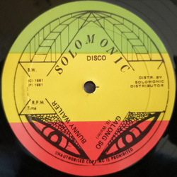 Bunny Wailer Galong So / Rock And Groove Vinyl 12" USED