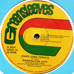 Barrington Levy Mary Long Tongue / Look Youthman Vinyl 12" USED