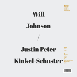 Will Johnson / Justin Peter Kinkel-Schuster Inclined / Moccasin Bones Vinyl 7" USED