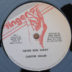 Chester Miller Never Run Away Vinyl 12" USED