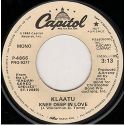 Klaatu Knee Deep In Love Vinyl 7" USED
