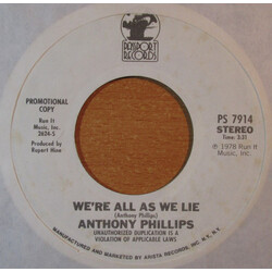 Anthony Phillips We're All As We Lie USED VINYL 7INCH 45 RPM PROMO
