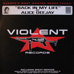 Alice Deejay Back In My Life Vinyl 12" USED