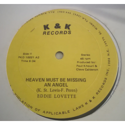 Eddie Lovette Gypsy Girl / Heaven Must Be Missing An Angel Vinyl 12" USED