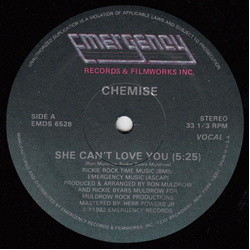 Chemise She Can't Love You Vinyl 12" USED