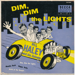 Bill Haley And His Comets Dim, Dim The Lights Vinyl 7" USED