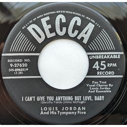 Louis Jordan And His Tympany Five You Will Always Have A Friend Vinyl 7" USED