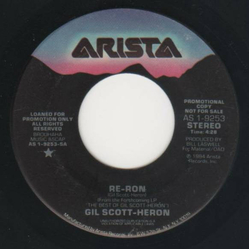Gil Scott-Heron Re-Ron Vinyl 7" USED