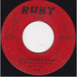Sam E Solo Tears Keep Falling / Love Is Not A Game Vinyl 7" USED