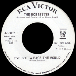 The Bobbettes I've Gotta Face The World Vinyl 7" USED