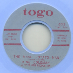 King Coleman The Mash Potato Man Vinyl 7" USED
