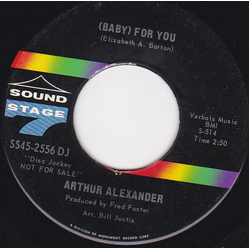 Arthur Alexander (Baby) For You Vinyl 7" USED