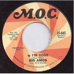 Big Amos I'm Gone / Going To Vietnam Vinyl 7" USED