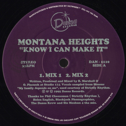 Montana Heights Know I Can Make It Vinyl 12" USED
