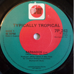Typically Tropical Barbados Vinyl 7" USED