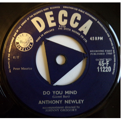 Anthony Newley Do You Mind Vinyl 7" USED