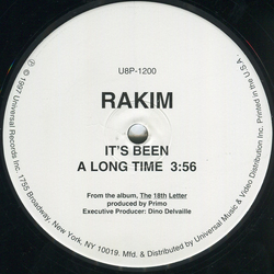 Rakim It's Been A Long Time Vinyl 12" USED