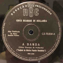 Chico Buarque De Hollanda A Banda Vinyl 7" USED