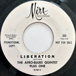 The Afro Blues Quintet Plus One Liberation / Walk On By Vinyl 7" USED