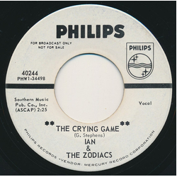 Ian & The Zodiacs The Crying Game Vinyl 7" USED