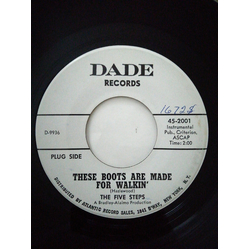 The Five Steps These Boots Are Made For Walkin' / Tightin Up Vinyl 7" USED