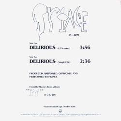 Prince Delirious Vinyl 12" USED
