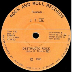 J.T. IV Destructo Rock Vinyl 7" USED