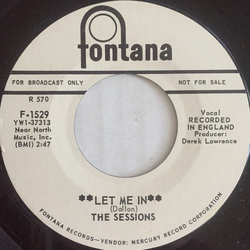 The Sessions Let Me In / Bouncing Bass Vinyl 7" USED