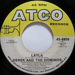 Derek & The Dominos Layla Vinyl 7" USED