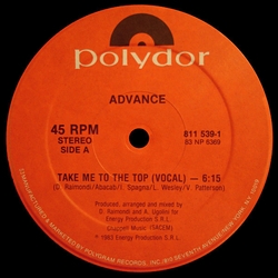 Advance Take Me To The Top Vinyl 12" USED