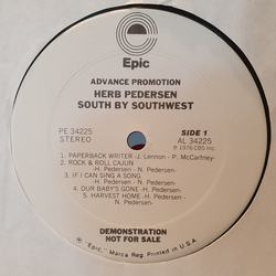 Herb Pedersen Southwest Vinyl LP USED