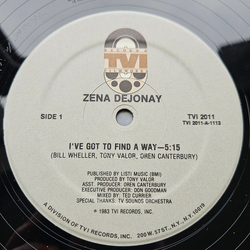 Zena Dejonay I've Got To Find A Way Vinyl 12" USED