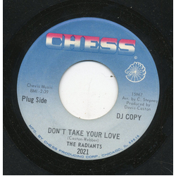 The Radiants Don't Take Your Love / The Clown Is Clever Vinyl 7" USED