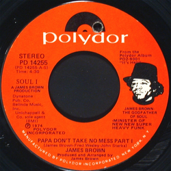 James Brown Papa Don't Take No Mess Vinyl 7" USED