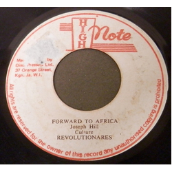 Joseph Hill / Culture / The Revolutionaries Forward To Africa / Africa Dub Vinyl 7" USED