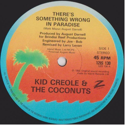 Kid Creole And The Coconuts There's Something Wrong In Paradise Vinyl 12" USED