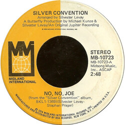 Silver Convention No, No, Joe / Another Girl VINYL 7" USED