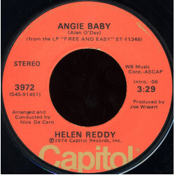 Helen Reddy Angie Baby USED VINYL 7INCH 45 RPM SINGLE STEREO