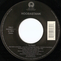 Hoobastank The Reason / Running Away Vinyl 7" USED